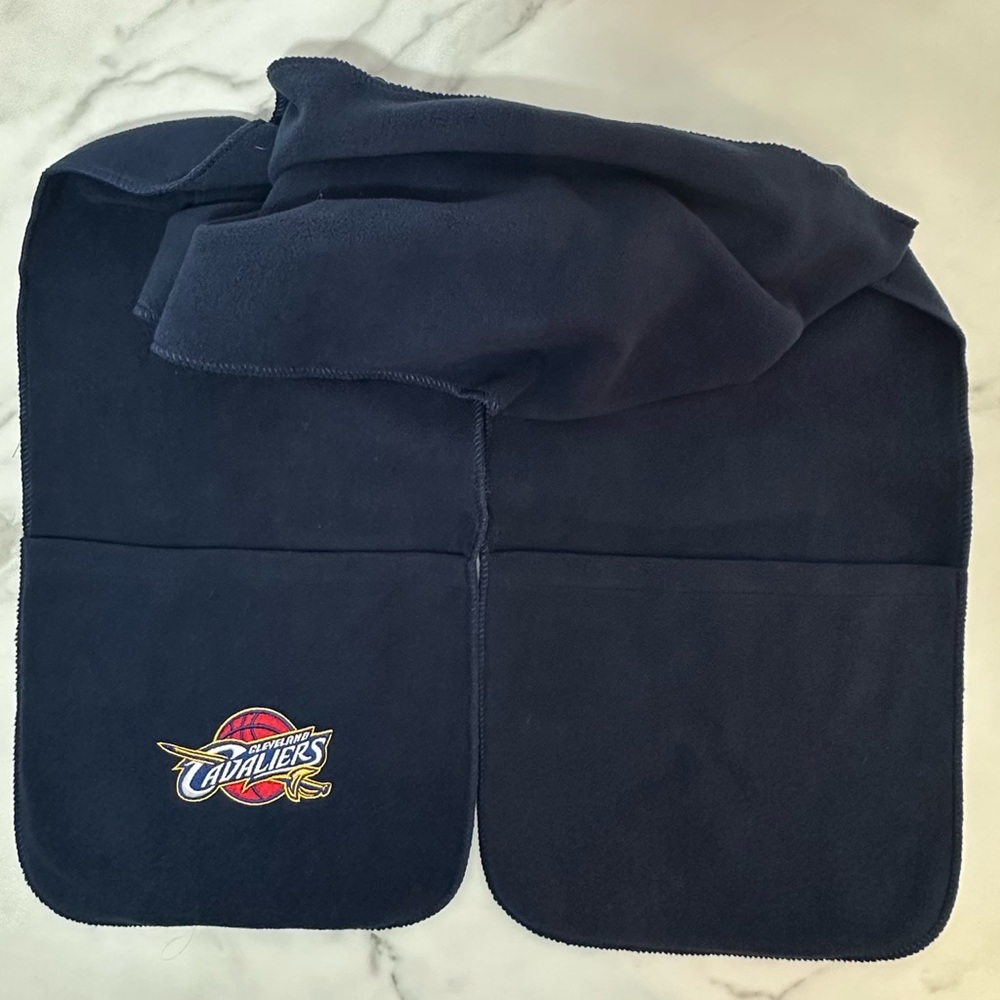Port Authority Cleveland Cavaliers Navy Blue Hand Warming Pockets Scarf